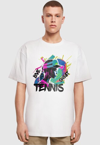 Merchcode Shirt 'Tennis Love' in Weiß: predná strana