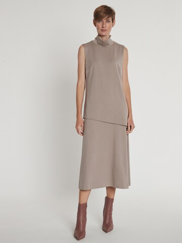 Ana Alcazar Jurk ' Hedea ' in Beige: voorkant