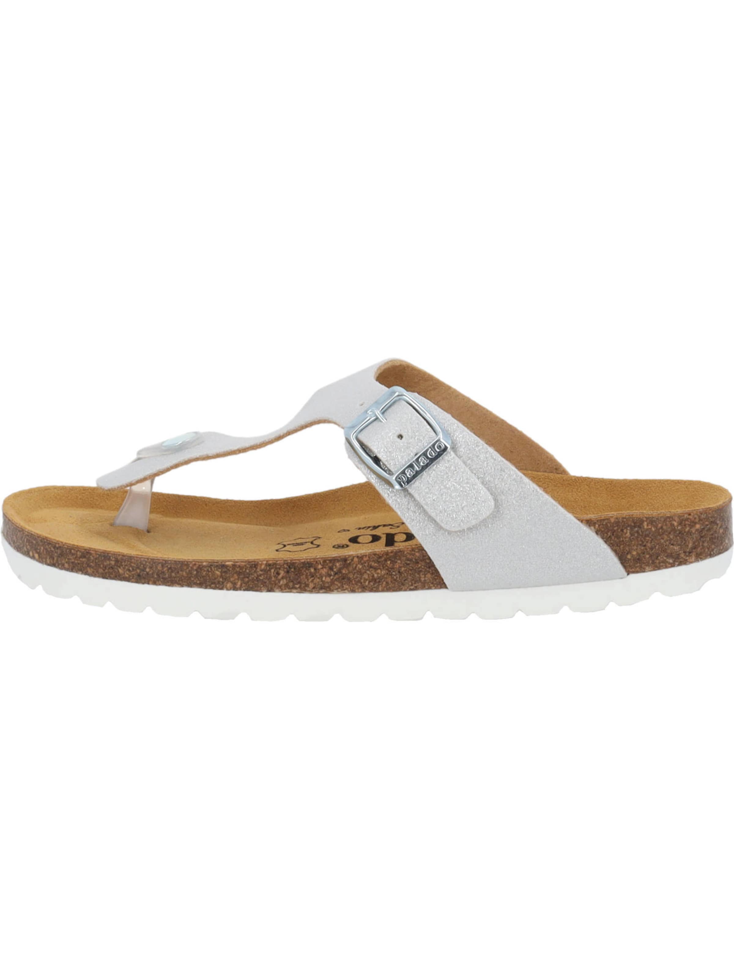 Flip-flops 'Kos Magnolia' de la Palado by Sila Sahin pe argintiu