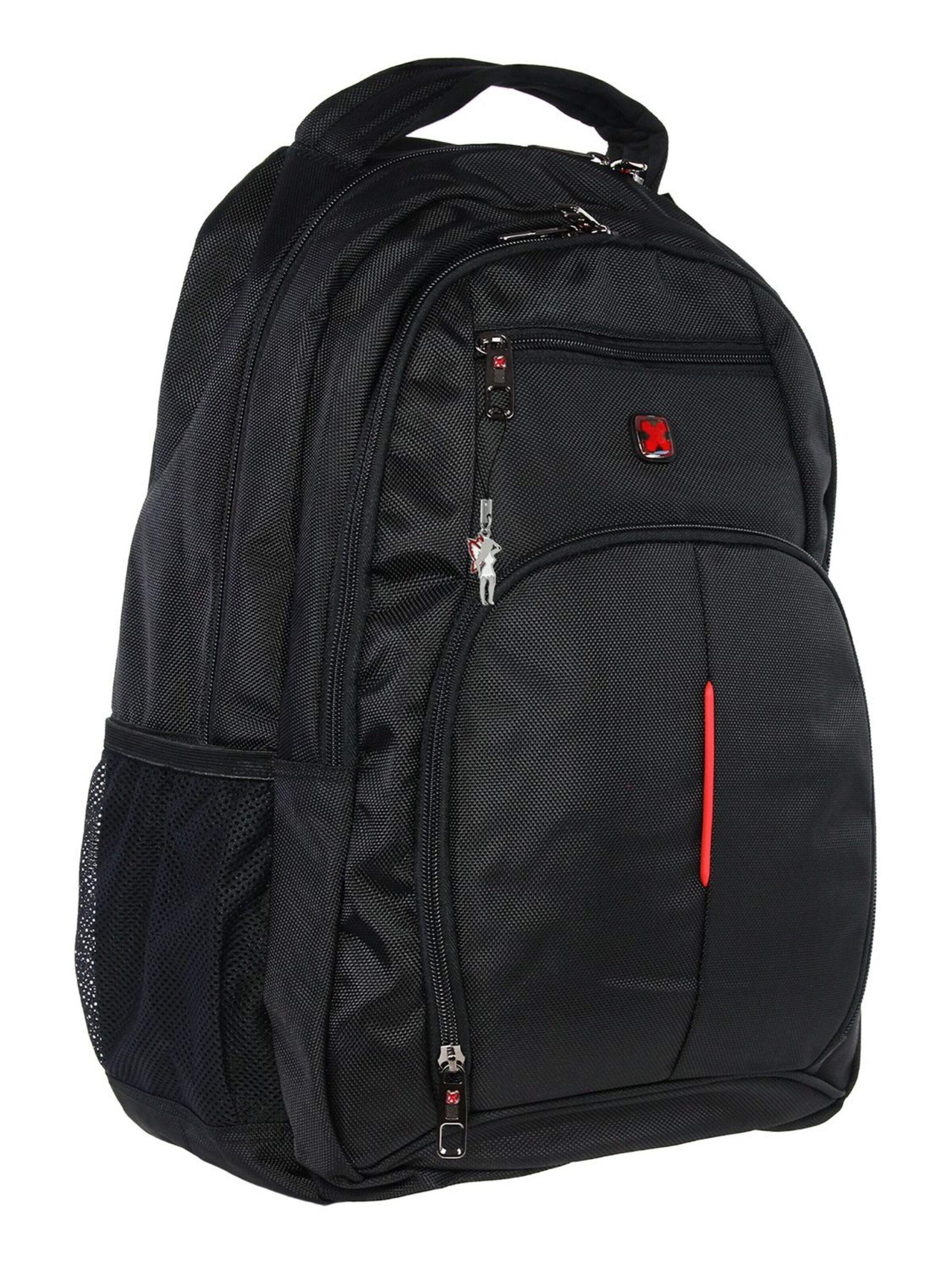 Travel N Meet Backpack in Black: front