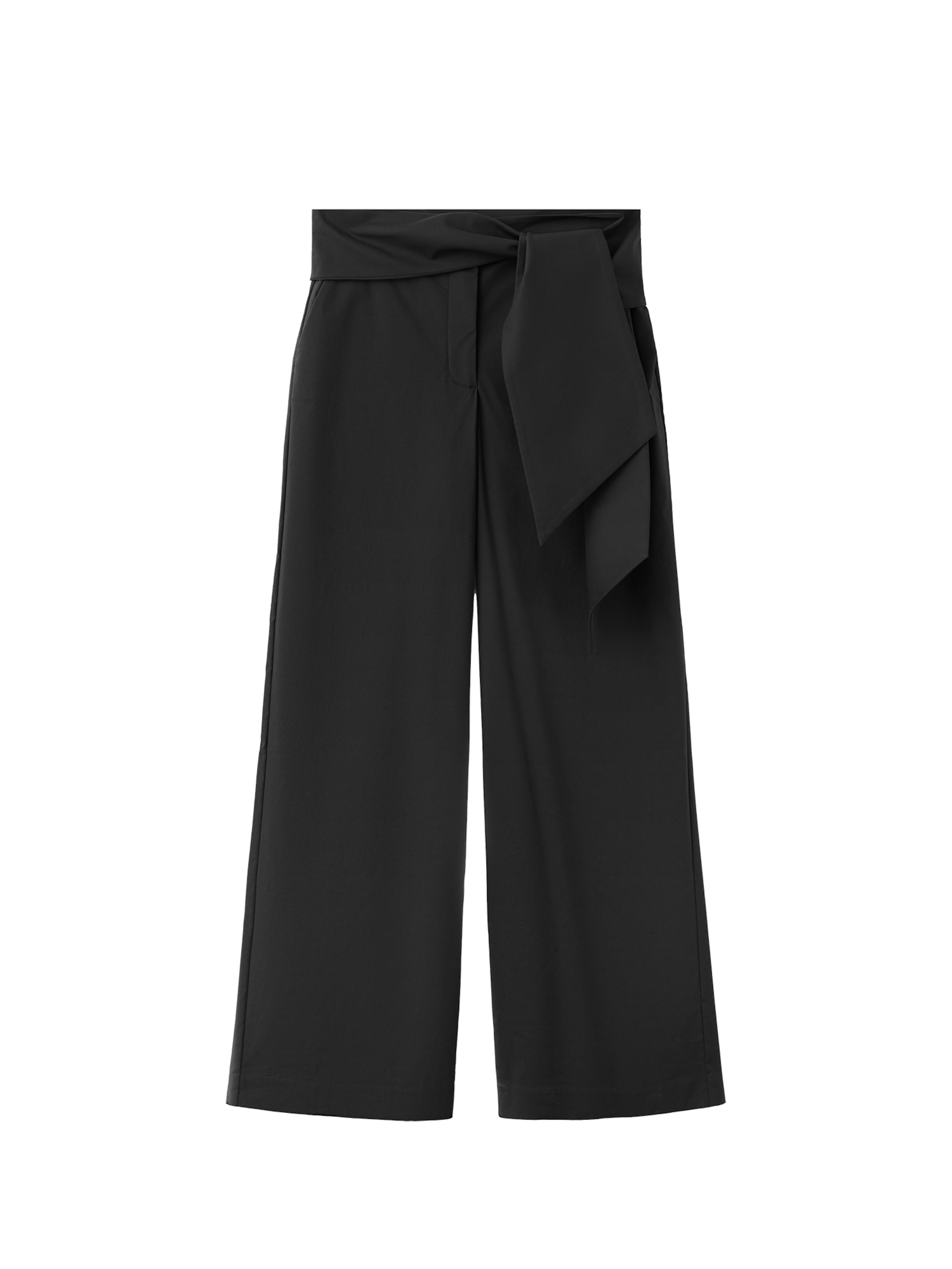 MANGO Wide leg Pants 'Nilly' in Black: front