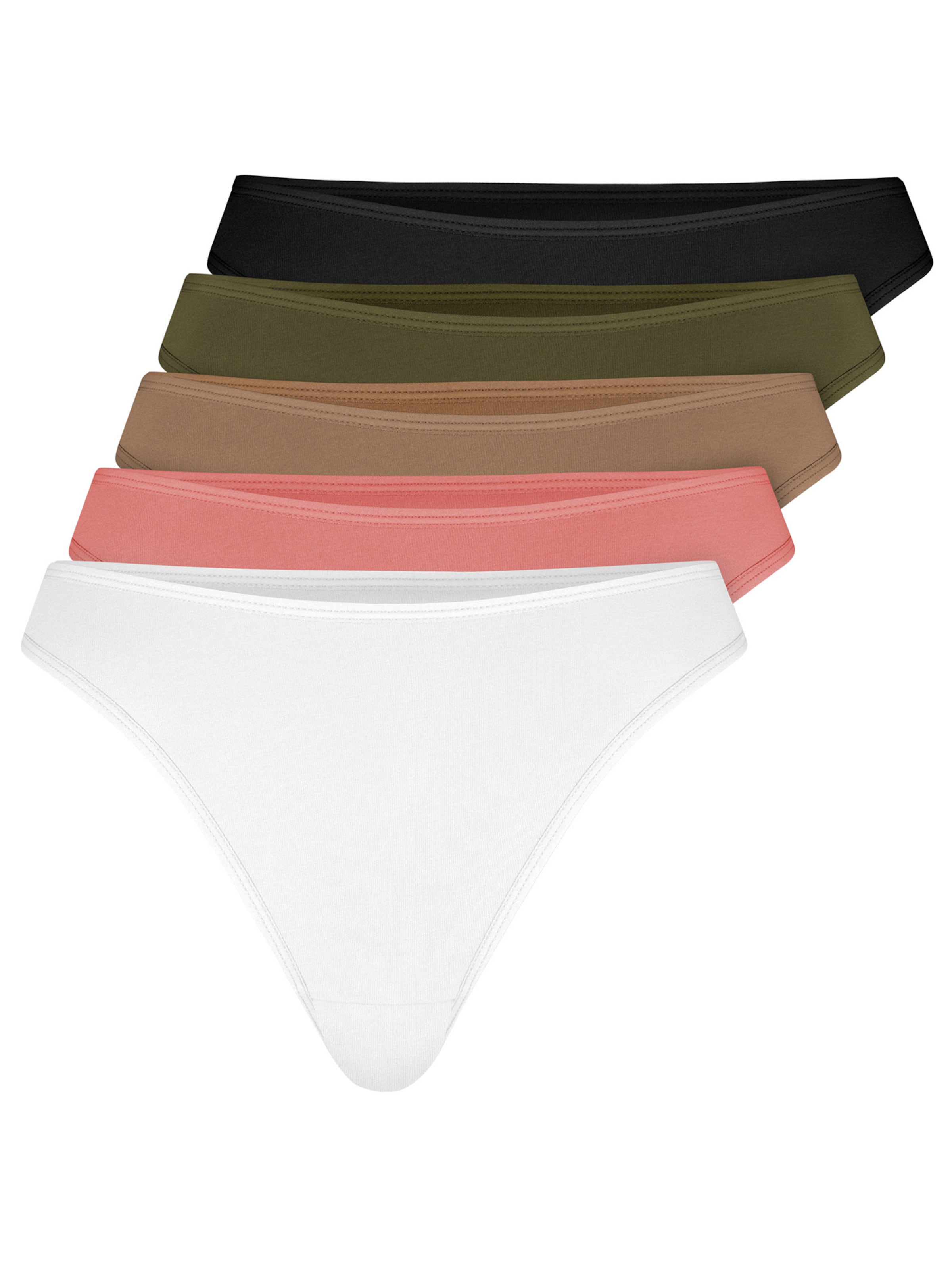 Nur Die Thong in Brown: front