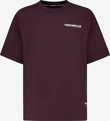 Sublevel T-Shirt 'Club' in Rot: Vorderseite