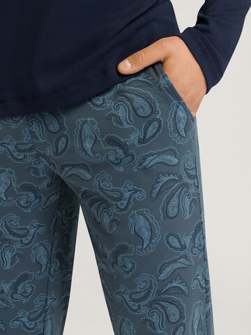 Hanro Pyjama lang ' Night & Day ' in Blauw