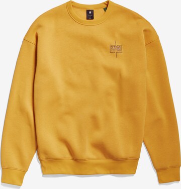 G-Star RAW Sweatshirt in Yellow: front