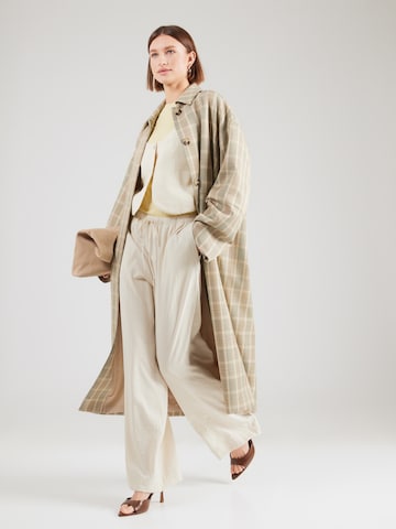 MSCH COPENHAGEN Wide leg Byxa 'Daria' i beige