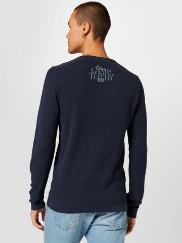 CAMP DAVID Pullover in Blau