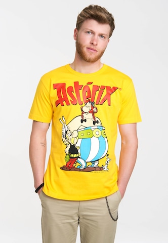 LOGOSHIRT T-Shirt 'Asterix & Obelix' in Gelb: predná strana