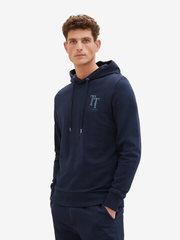 TOM TAILOR - Sweatshirt em azul: frente