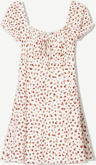 Bershka Mekko värissä vihreä / pastellinpunainen / tummanpunainen / offwhite, Tuotenäkymä