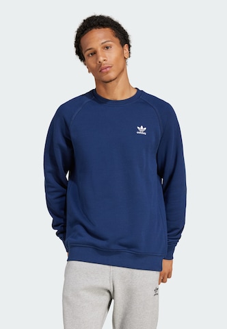 ADIDAS ORIGINALS Sweatshirt 'Trefoil Essentials' in Blauw: voorkant