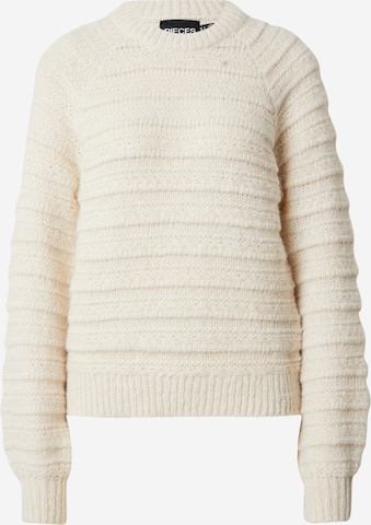 Pullover 'PCJAYDA' di PIECES in beige: frontale