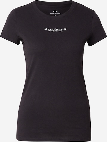 T-shirt ARMANI EXCHANGE en noir : devant