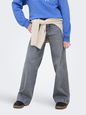 ONLY GIRLS Wide Leg Jeans 'KOGNew' i grå: forside