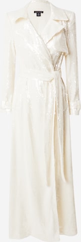 Karen Millen Ανοιξιάτικο και φθινοπωρινό παλτό σε λευκό: μπροστά