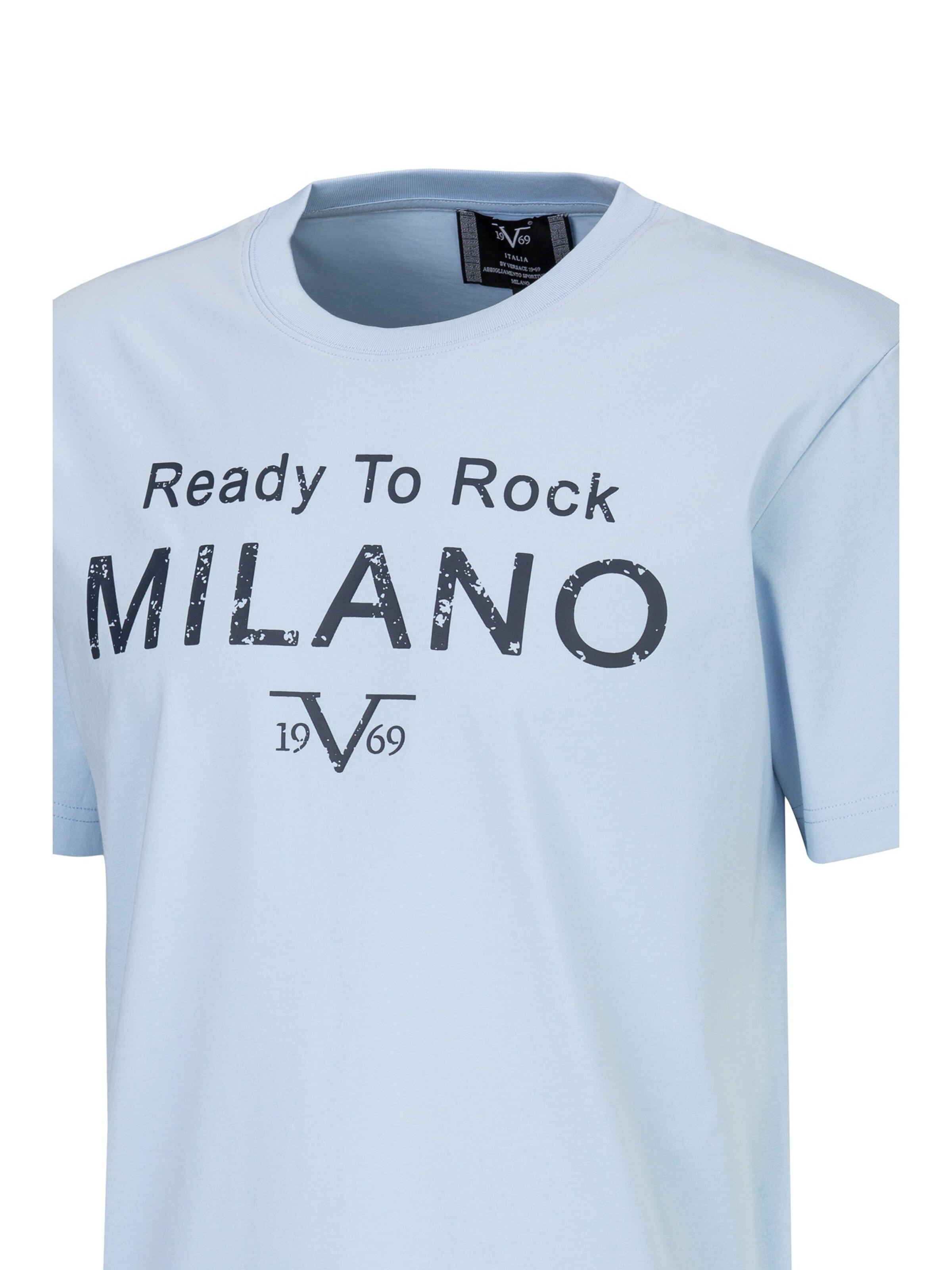 T-Shirt 'Rafael Ready To Rock' 19V69 ITALIA en bleu