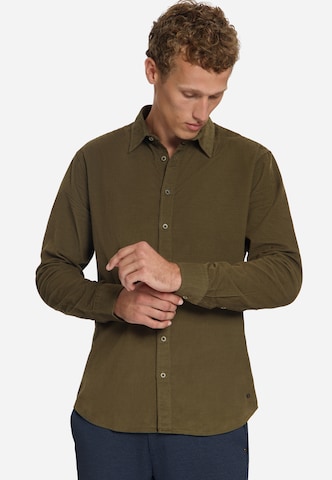 No Excess Regular fit Overhemd in Groen