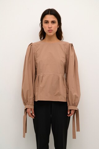 KAREN BY SIMONSEN Bluse 'Klara' in Beige: Vorderseite