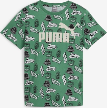 T-Shirt 'ESS+' PUMA en vert : devant