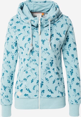 Ragwear Zip-Up Hoodie 'NESKA' in Blue: front