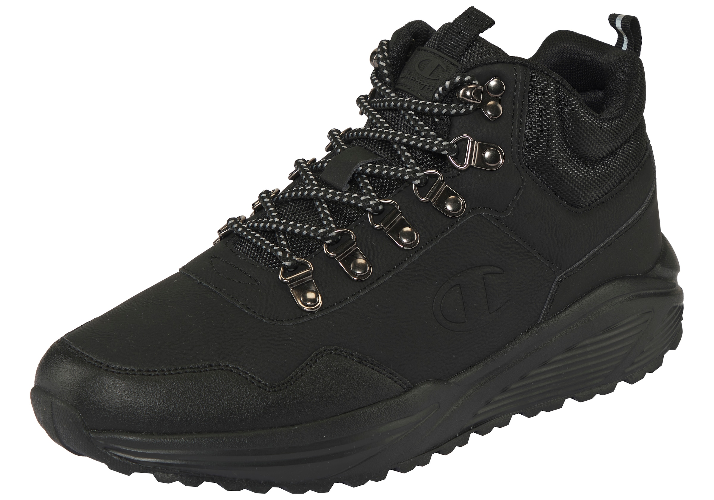 Champion Authentic Athletic Apparel Lace-Up Boots in Black / White, Item view