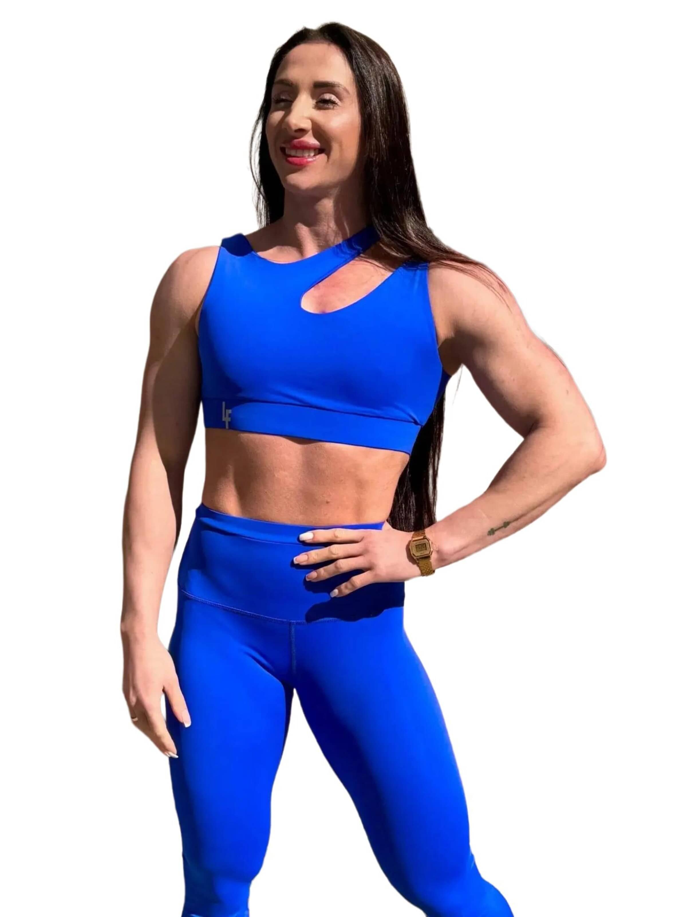Top sportivo di LUXFEEL in blu