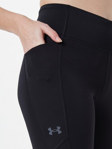 UNDER ARMOUR Skinny Sportovní kalhoty 'Fly Fast 3.0' – černá