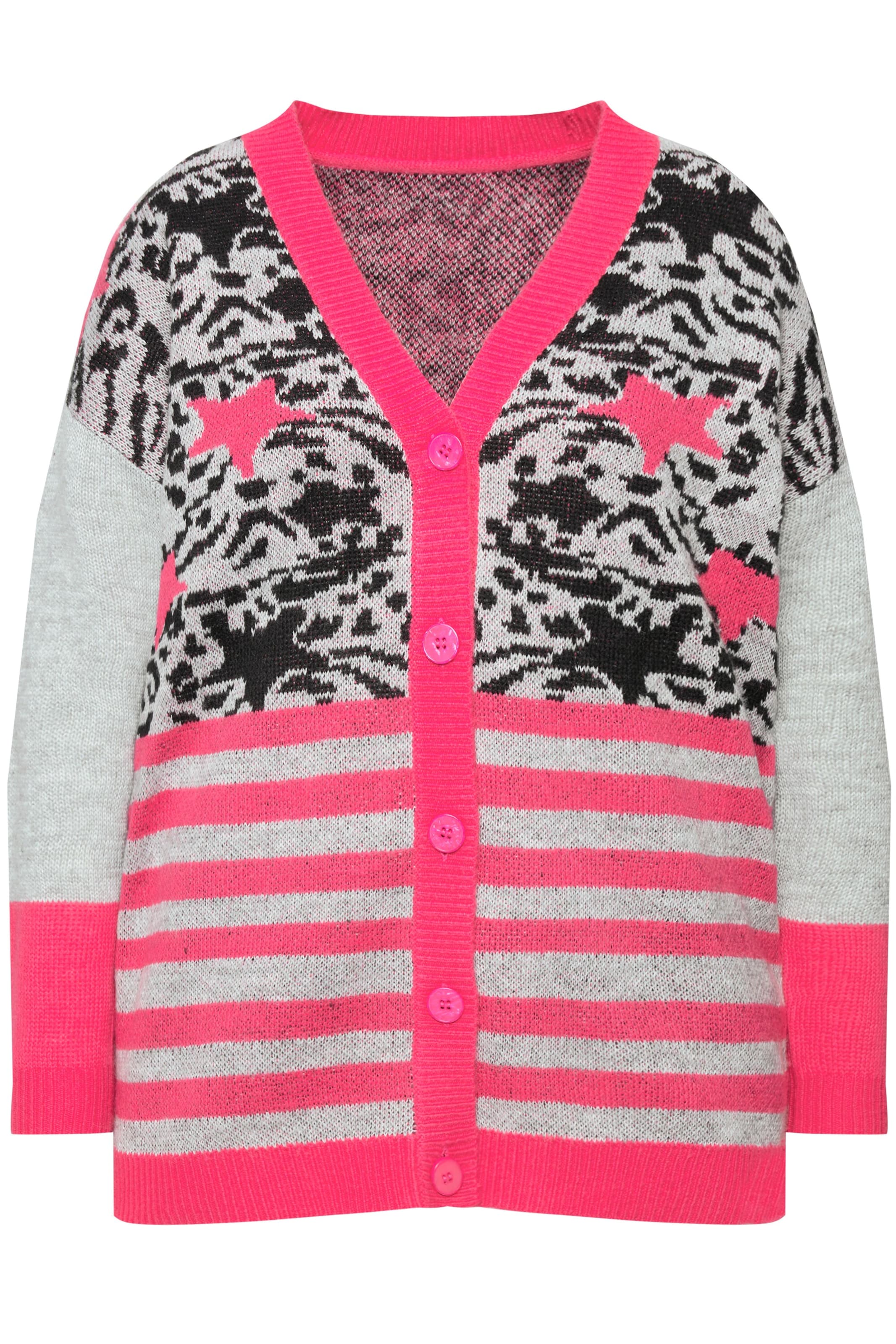 Angel of Style Strickjacke in Grau: Vorderseite