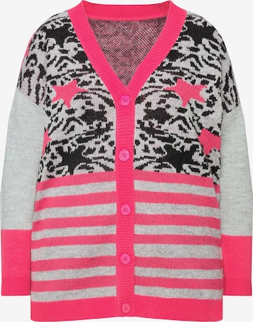 Angel of Style Strickjacke in Grau: Vorderseite