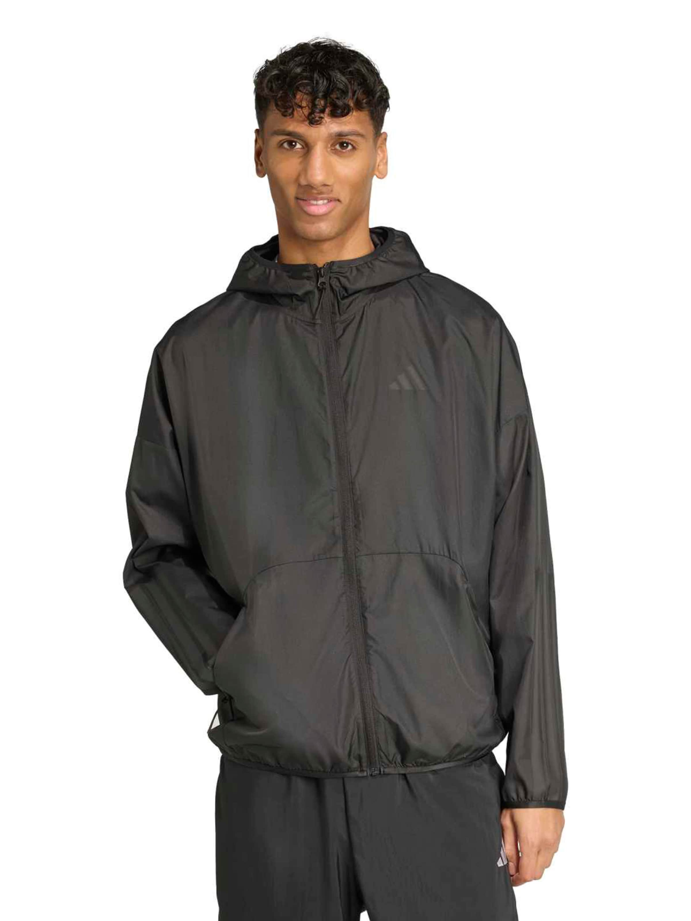 ADIDAS SPORTSWEAR Μπουφάν άσκησης 'UTILITY' σε μαύρο: μπροστά