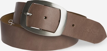 Soccx Belt in Brown: front