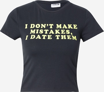 Tricou 'NMMOLLY' de la Noisy may pe negru: față