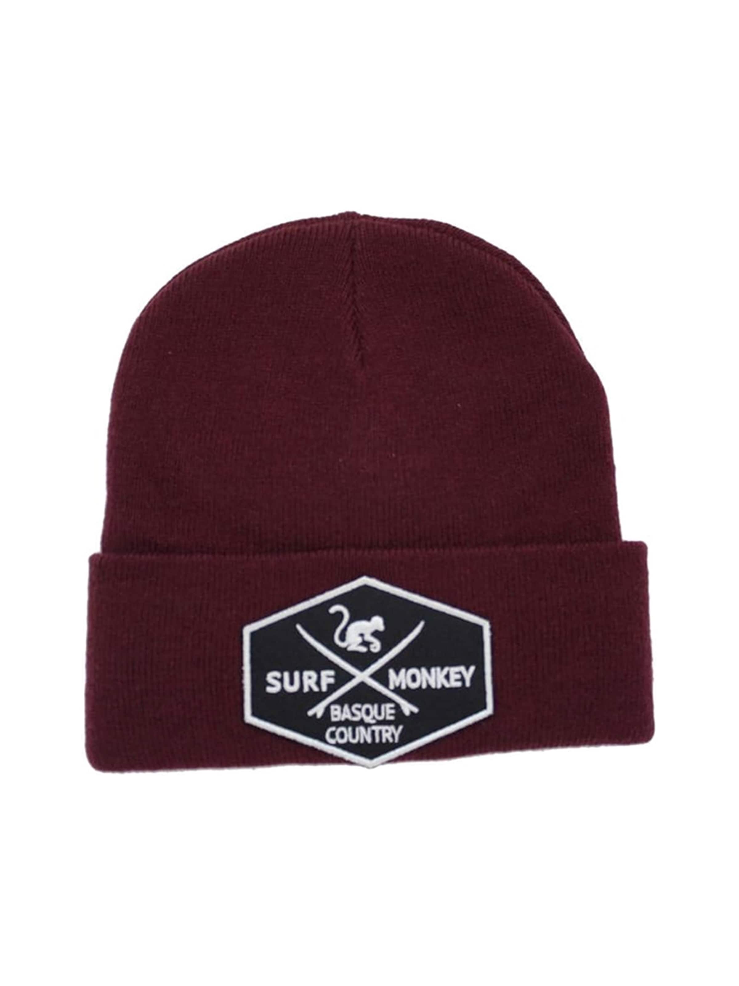 Bonnet Surf Monkey en rouge : devant