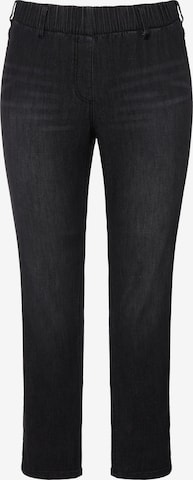 Ulla Popken Slim fit Jeggings in Black: front