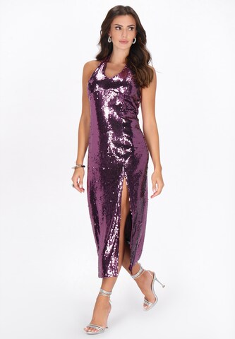 Robe de cocktail faina en violet