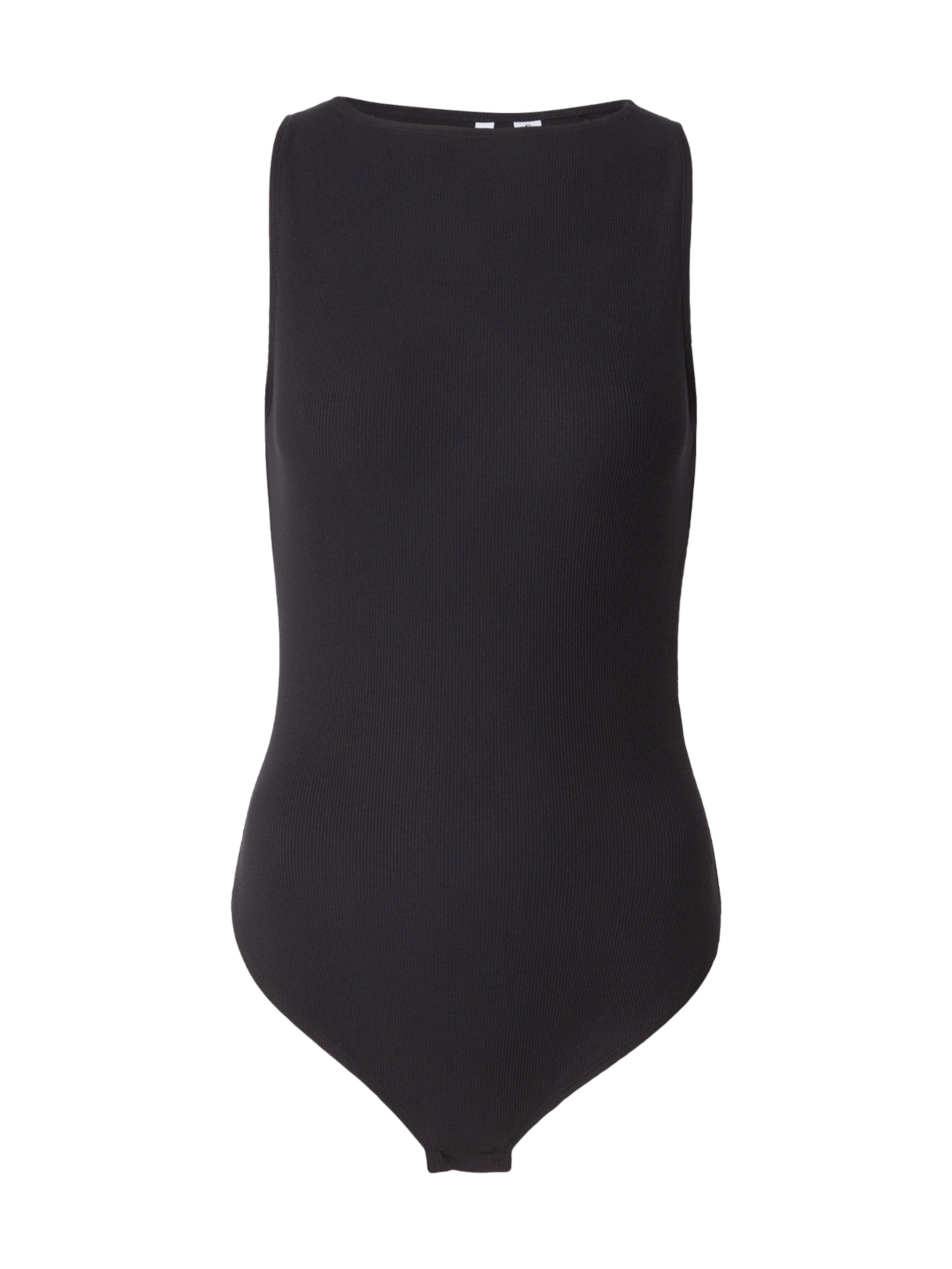 GUESS - Camisa body 'PENELOPE' em preto: frente
