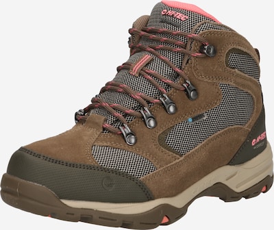 HI-TEC Boots 'Storm' en brun foncé / olive / rose, Vue avec produit