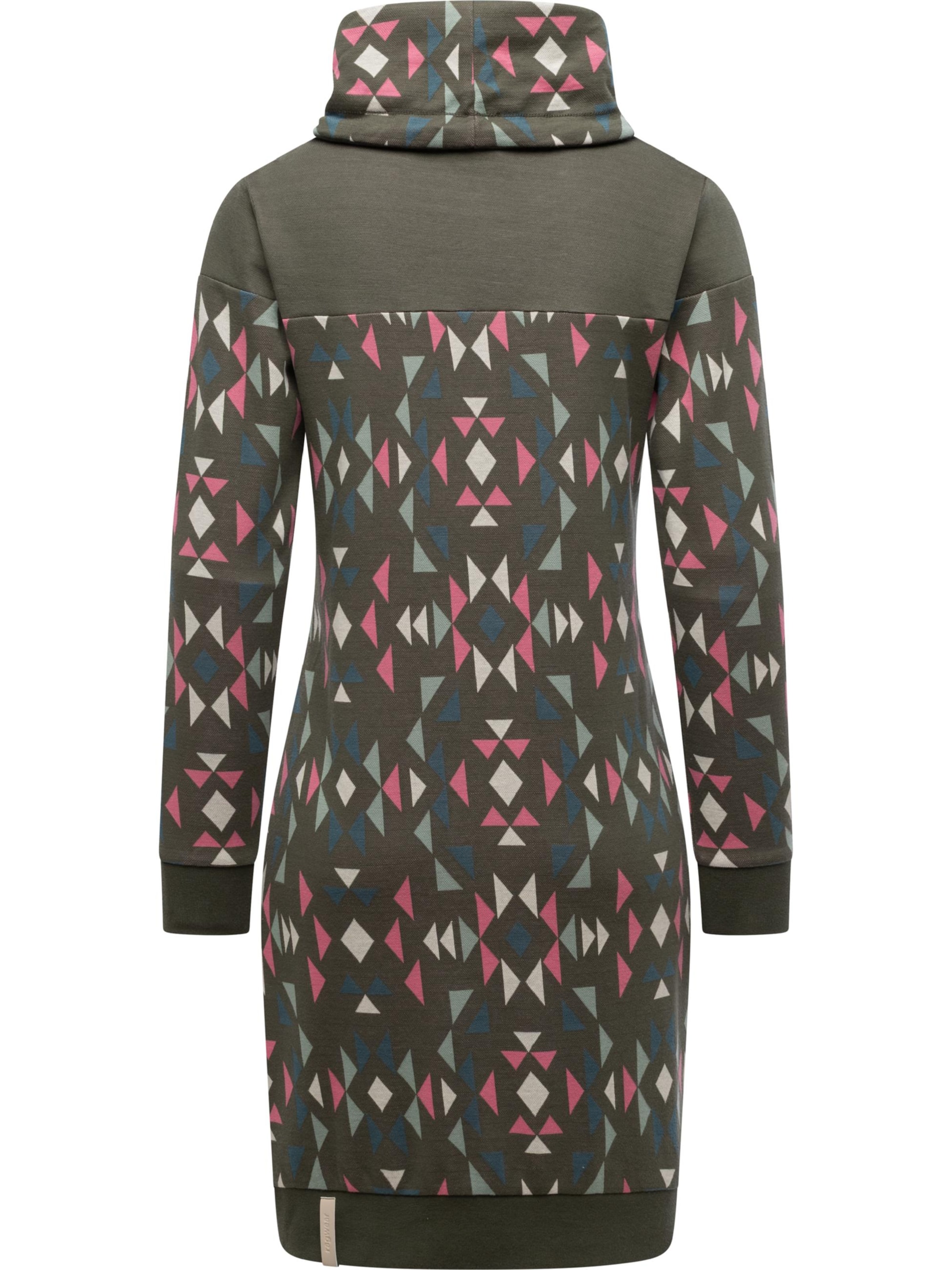 Ragwear Kleit 'Chlloe Aztec', värv roheline