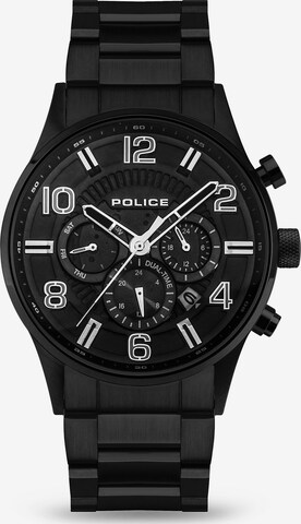 Montre à affichage analogique 'ADDIS' POLICE en noir : devant