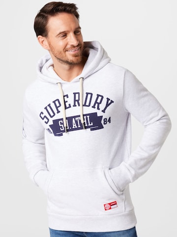 Bluză de molton de la Superdry pe gri: față