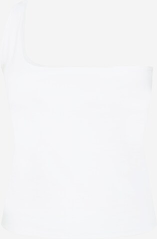 Cotton On Curve Top in White: front