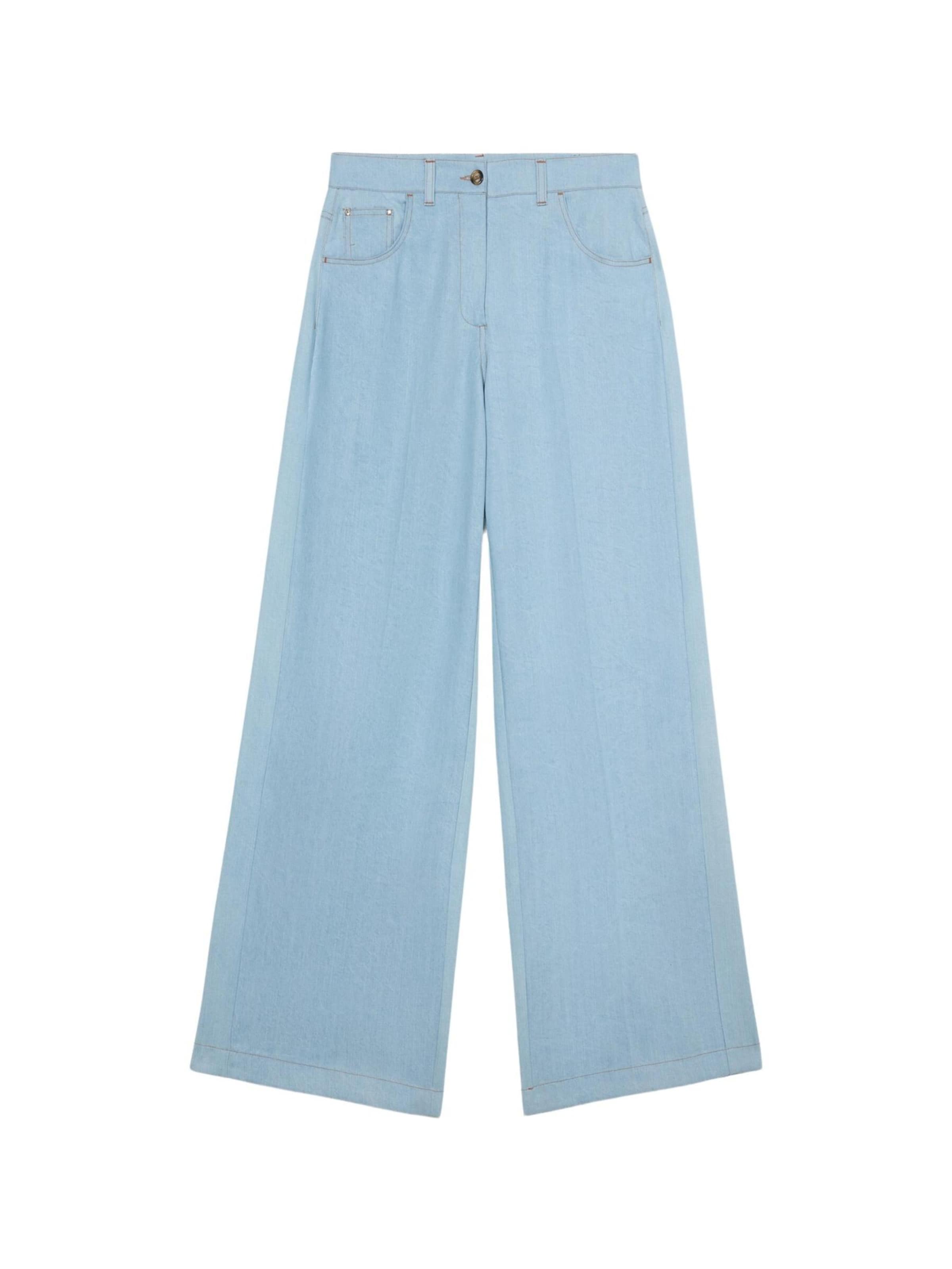 Baggy Pantalon oltre en bleu : devant