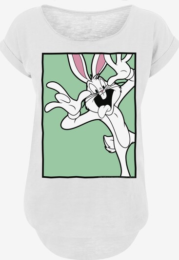 Maglietta 'Looney Tunes Bugs Bunny Funny Face' F4NT4STIC di colore verde / rosa / nero / bianco, Visualizzazione prodotti