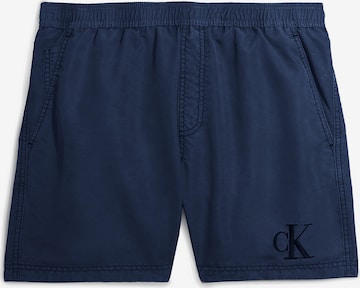 Calvin Klein Swimwear Шорти за плуване 'Authentic' в синьо: отпред