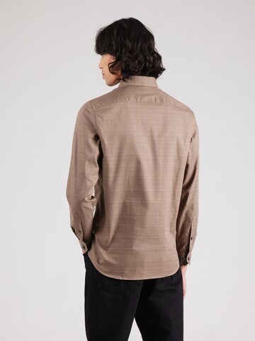 Coupe regular Chemise 'JPRBLAPARKER' Jack & Jones Premium en marron