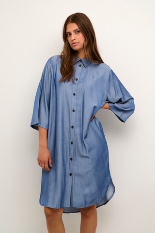 Kaffe Shirt Dress 'Leonora' in Blue: front