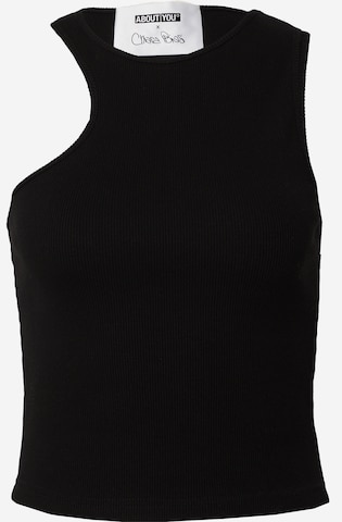 ABOUT YOU x Chiara Biasi Top 'Suki' in Black: front