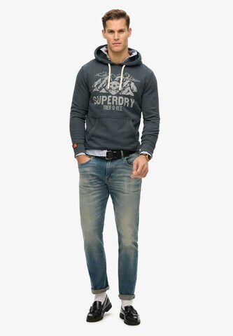 Superdry Sweatshirt 'Lo-Fi' in Blauw
