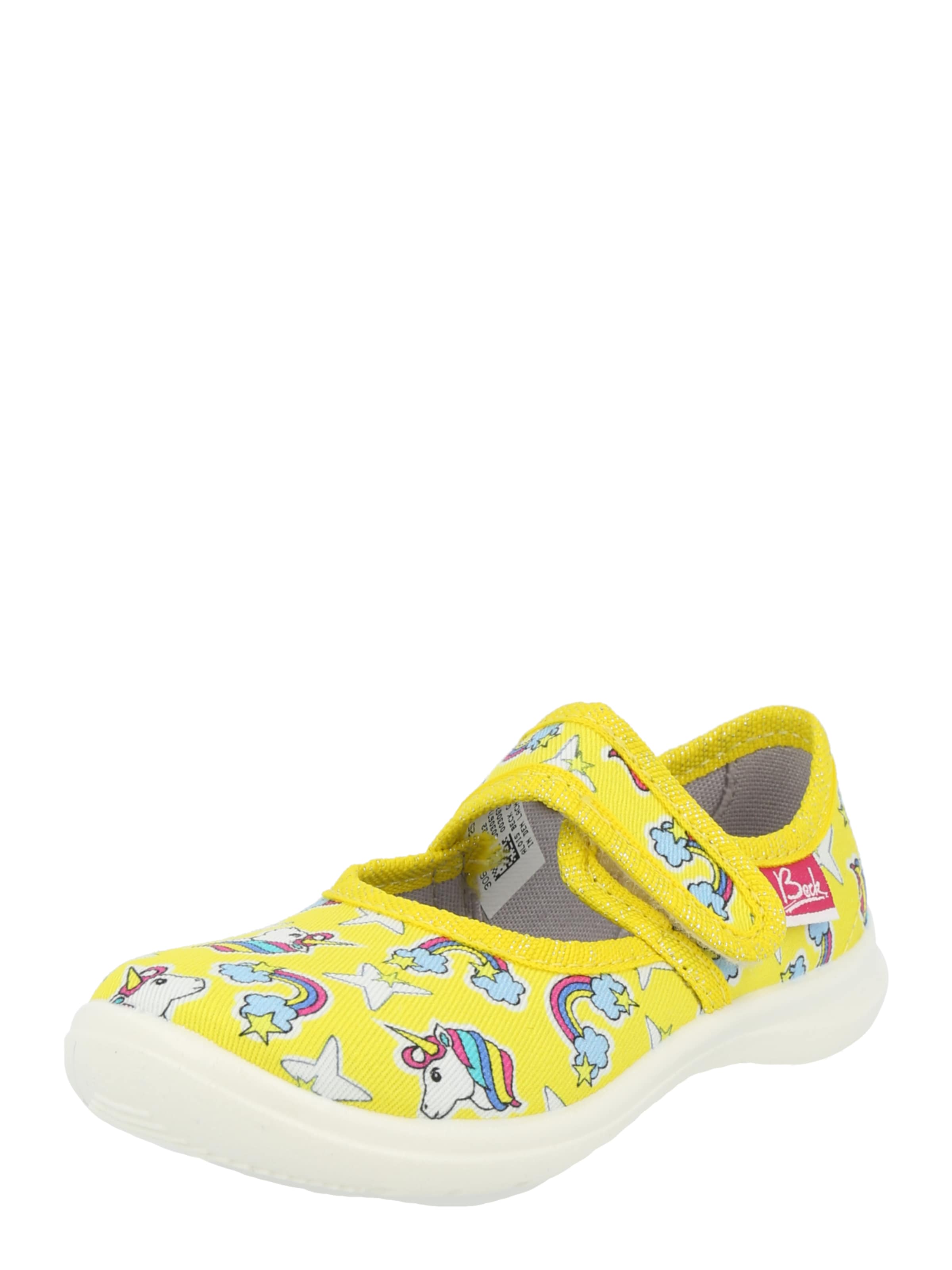 BECK Házi cipő 'Yellow Dream' - sárga: elől