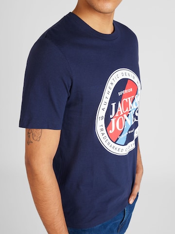T-Shirt 'LOOF' JACK & JONES en bleu